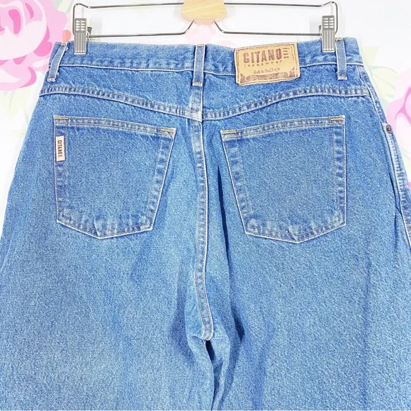 Vintage Gitano Medium Wash High Waist Mom Denim Jeans 16 - Picture 7 of 13